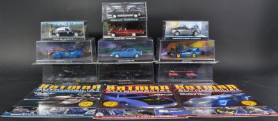 COLLECTION OF BATMAN AND JAMES BOND DIECAST MODEL CARS