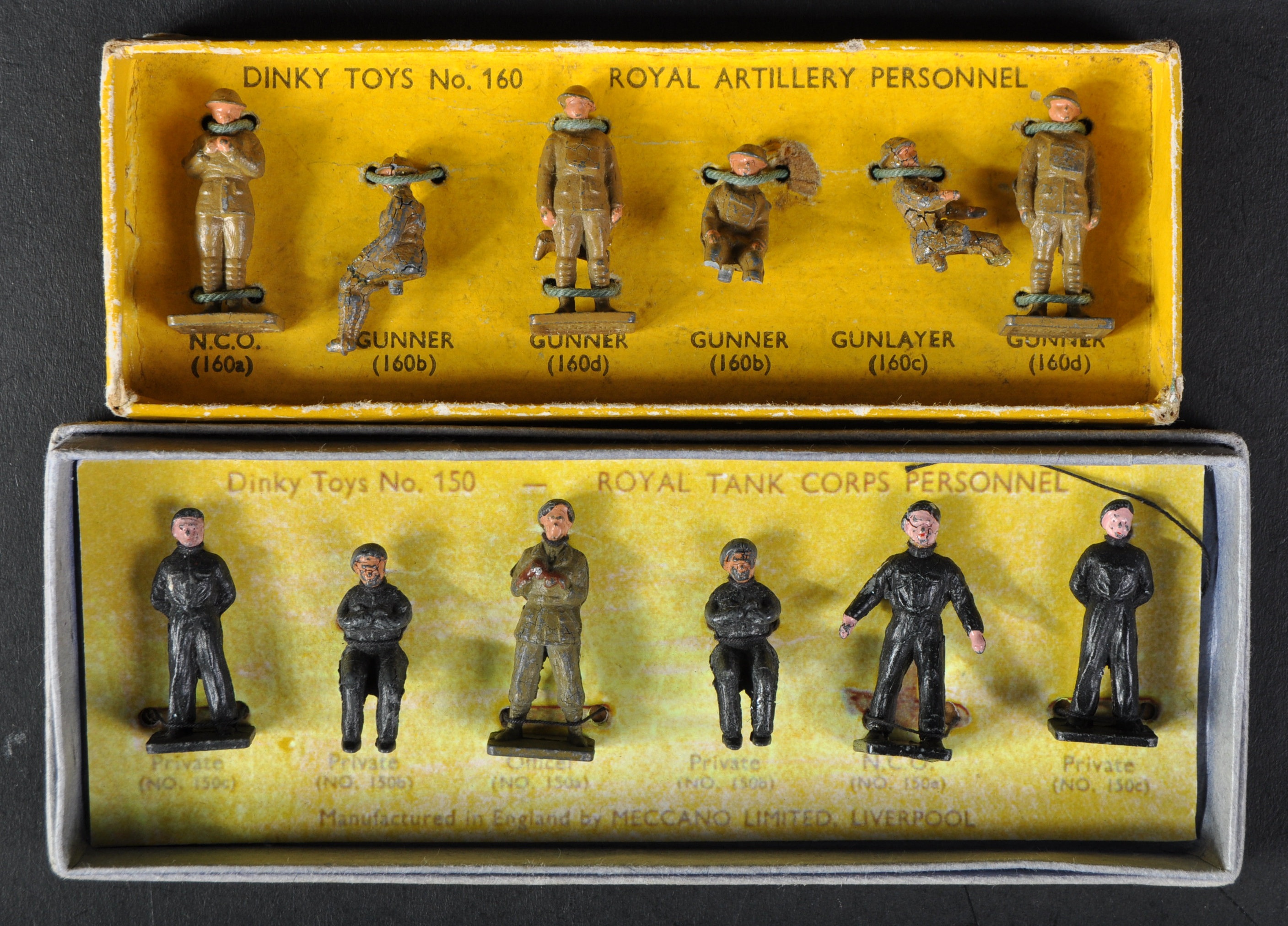 VINTAGE DINKYS TOYS DIECAST MILITARY PERSONNEL FIGURES