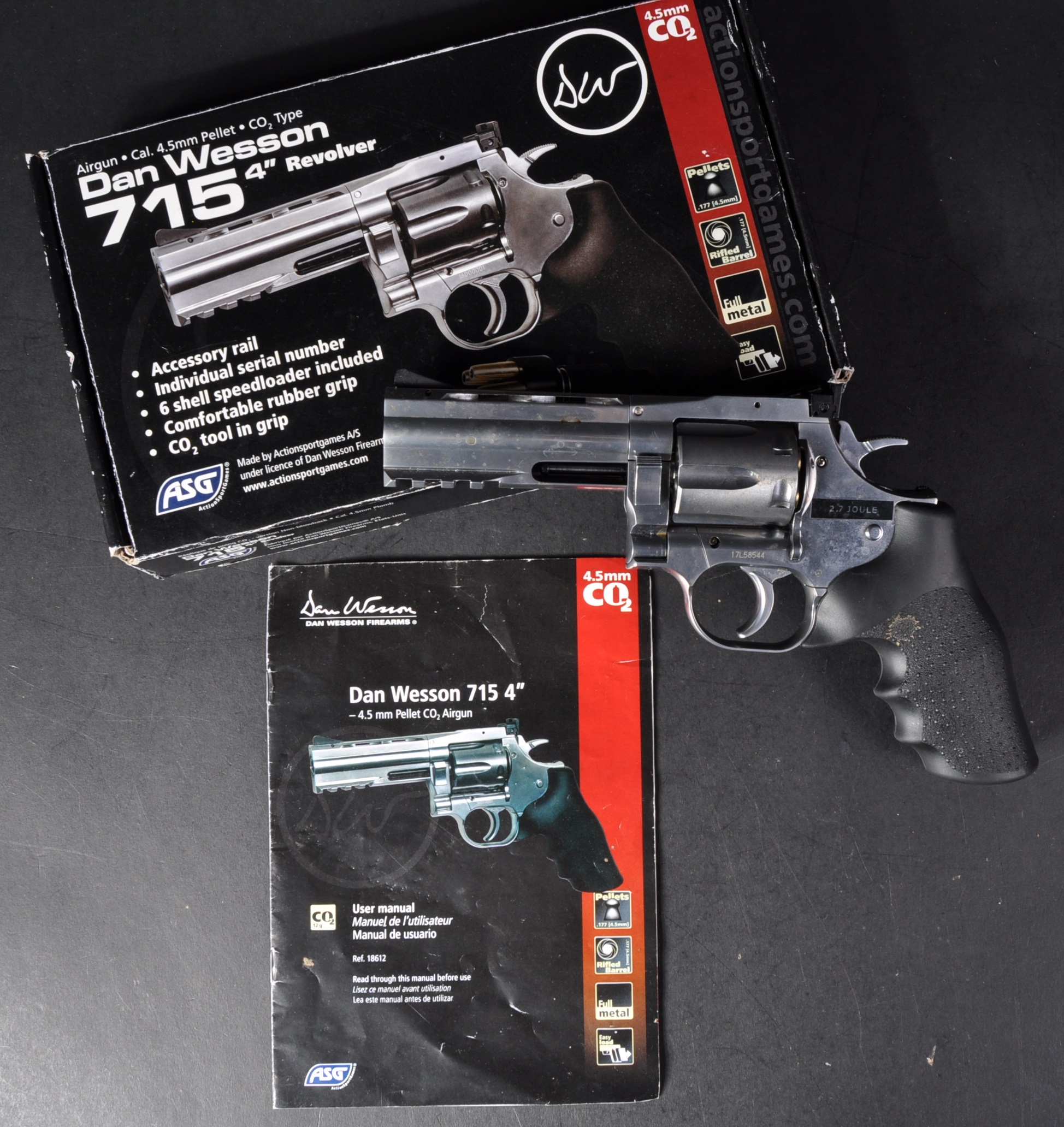 ORIGINAL ASG DAN WESSON.177 PELLET CALIBRE AIR GUN