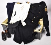 COLLECTION OF POST WAR ROYAL NAVY COMMANDERS UNIFORM ITEMS