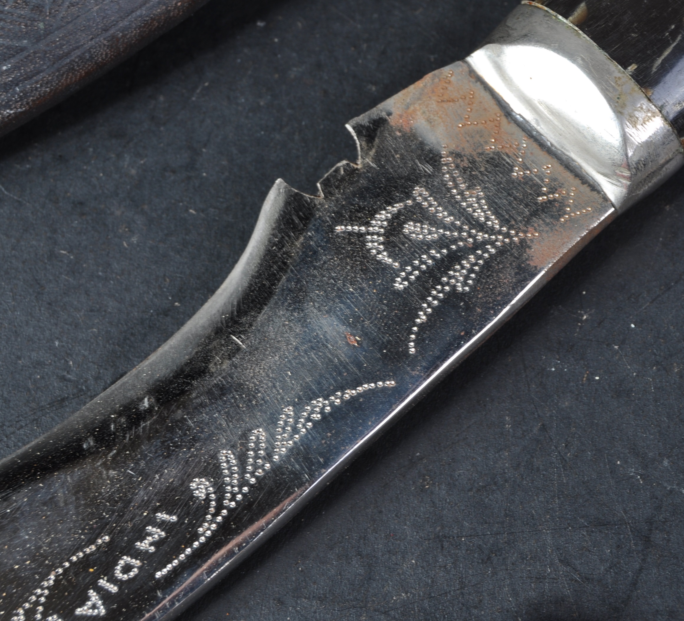 VINTAGE 20TH CENTURY GURKHA REGIMENT KUKRI KNIFE - Image 5 of 9