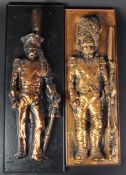 TWO 20THCENTURY PLAQUES OF 19TH CENTURY MILITARY SOLDIERS