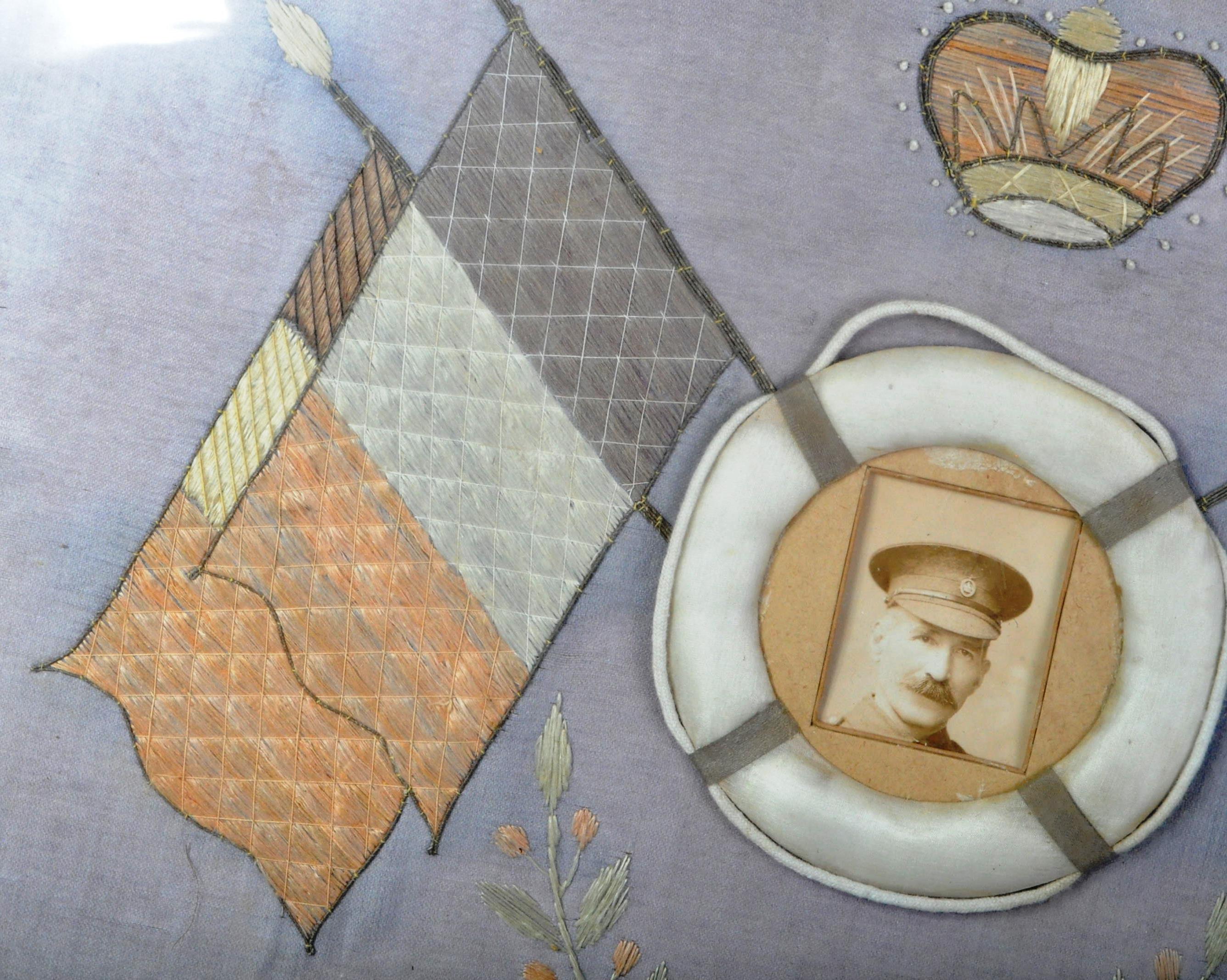 WWI FIRST WORLD WAR BRITISH SWEETHEART SILK PANEL - Image 3 of 7