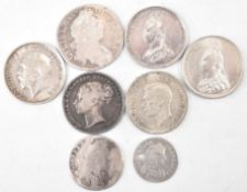 COLLECTION OF 17TH CENTURY AND LATERS SILVER COINS