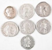 COLLECTION OF ROMAN IMPERIAL SILVER COINS FROM COMMODUS TO CARACALLA