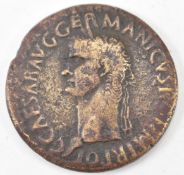 1ST CENTURY ROMAN CALIGULA BONZE SERSTERTIUS COIN