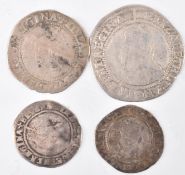 COLLECTION OF FOUR ELIZABETHAN 16TH CENTURY COINS
