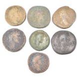 COLLECTION OF SEVEN ROMAN IMPERIAL COINS FROM THE REIGN OF VESPASIAN