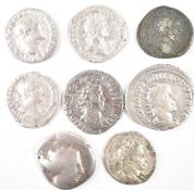 COLLECTION OF EIGHT ROMAN IMPERIAL COINS