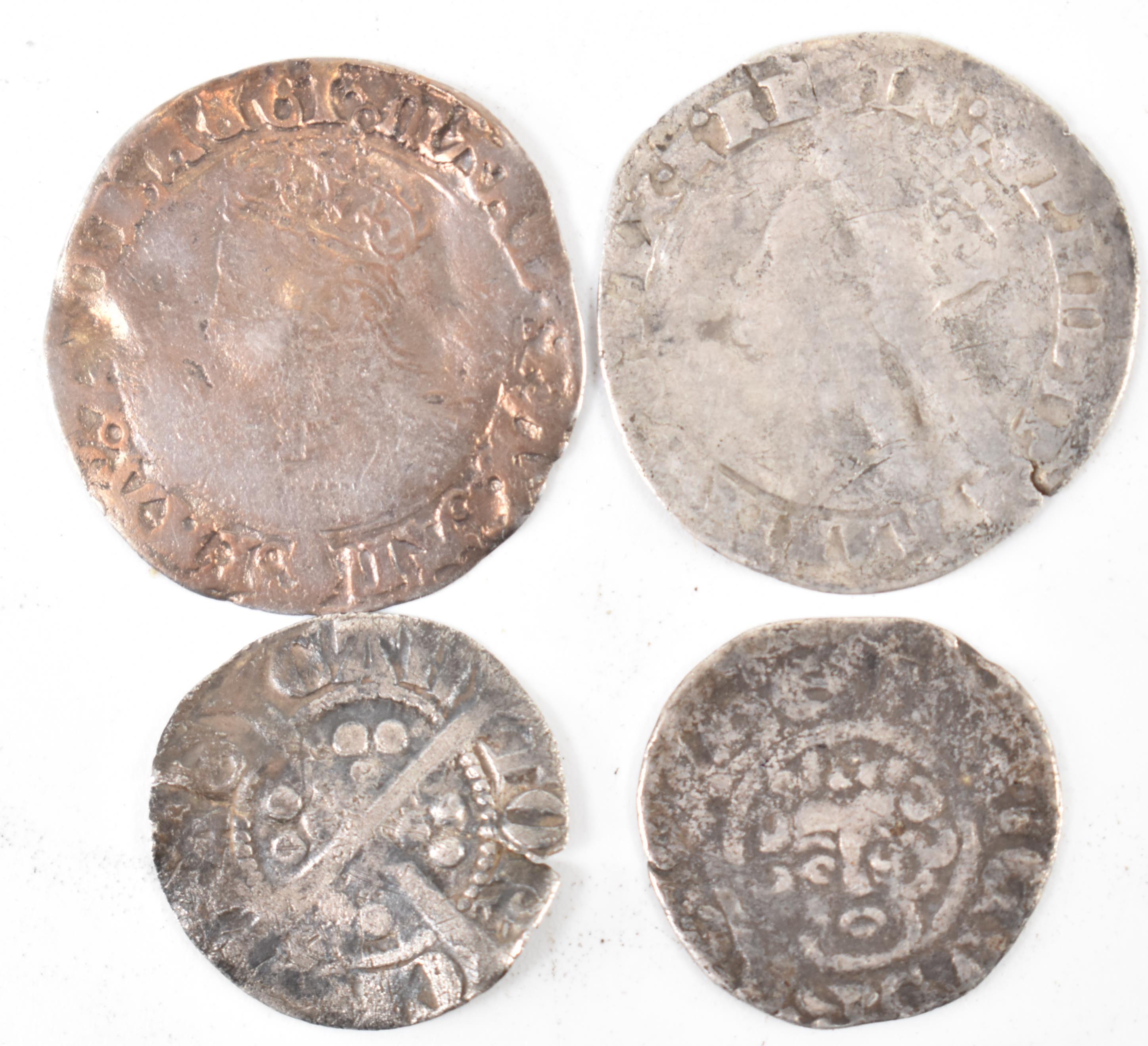 COLLECTION OF FOUR MEDIEVAL 13TH CENTURY AND LATER COINS