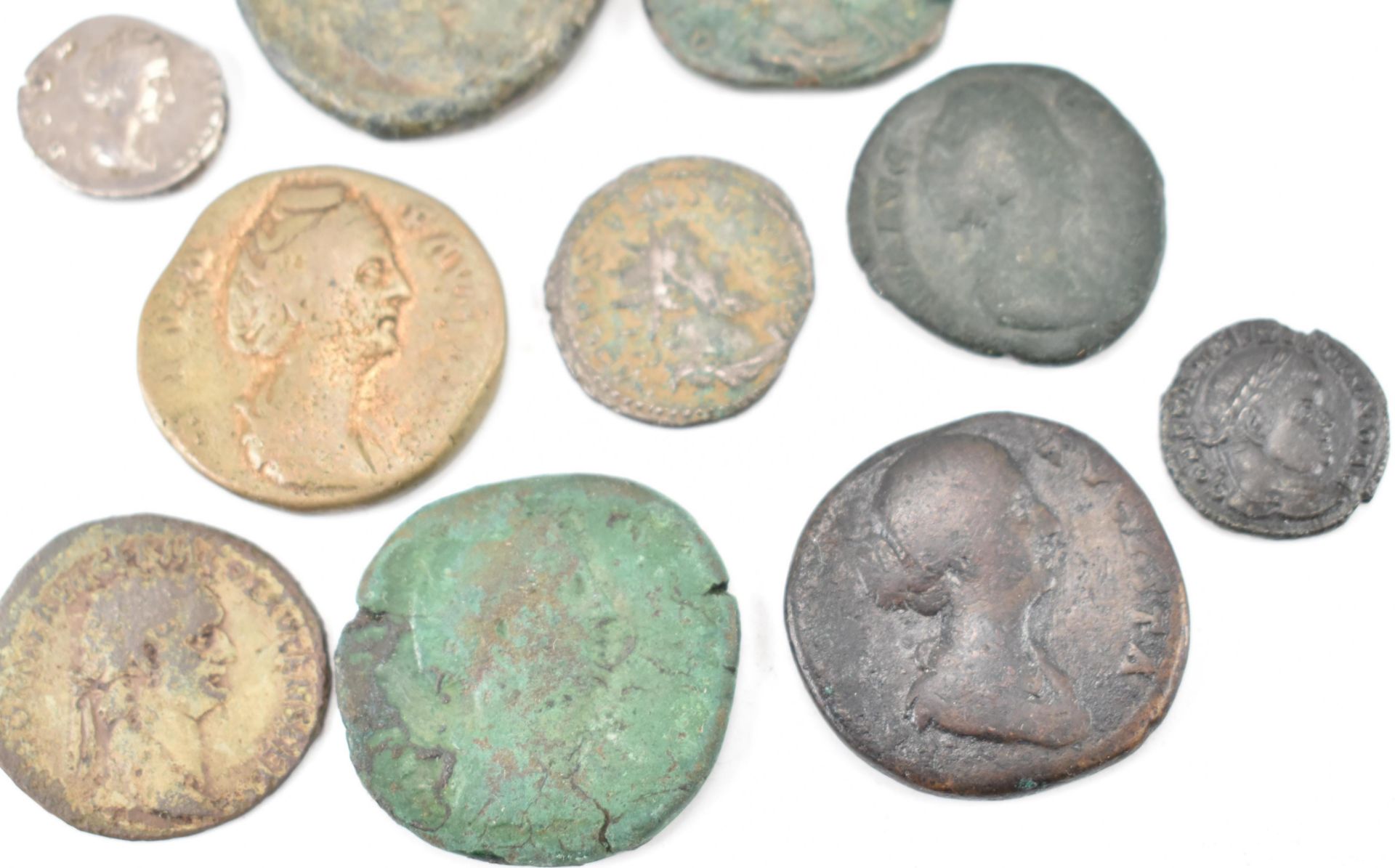 COLLECTION OF TEN ANCIENT ROMAN IMPERIAL COINS - Image 3 of 4