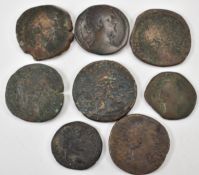 EIGHT ROMAN IMPERIAL COINS FROM MARCUS AURELIUS