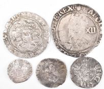 COLLECTION OF FIVE MEDIEVAL COINS