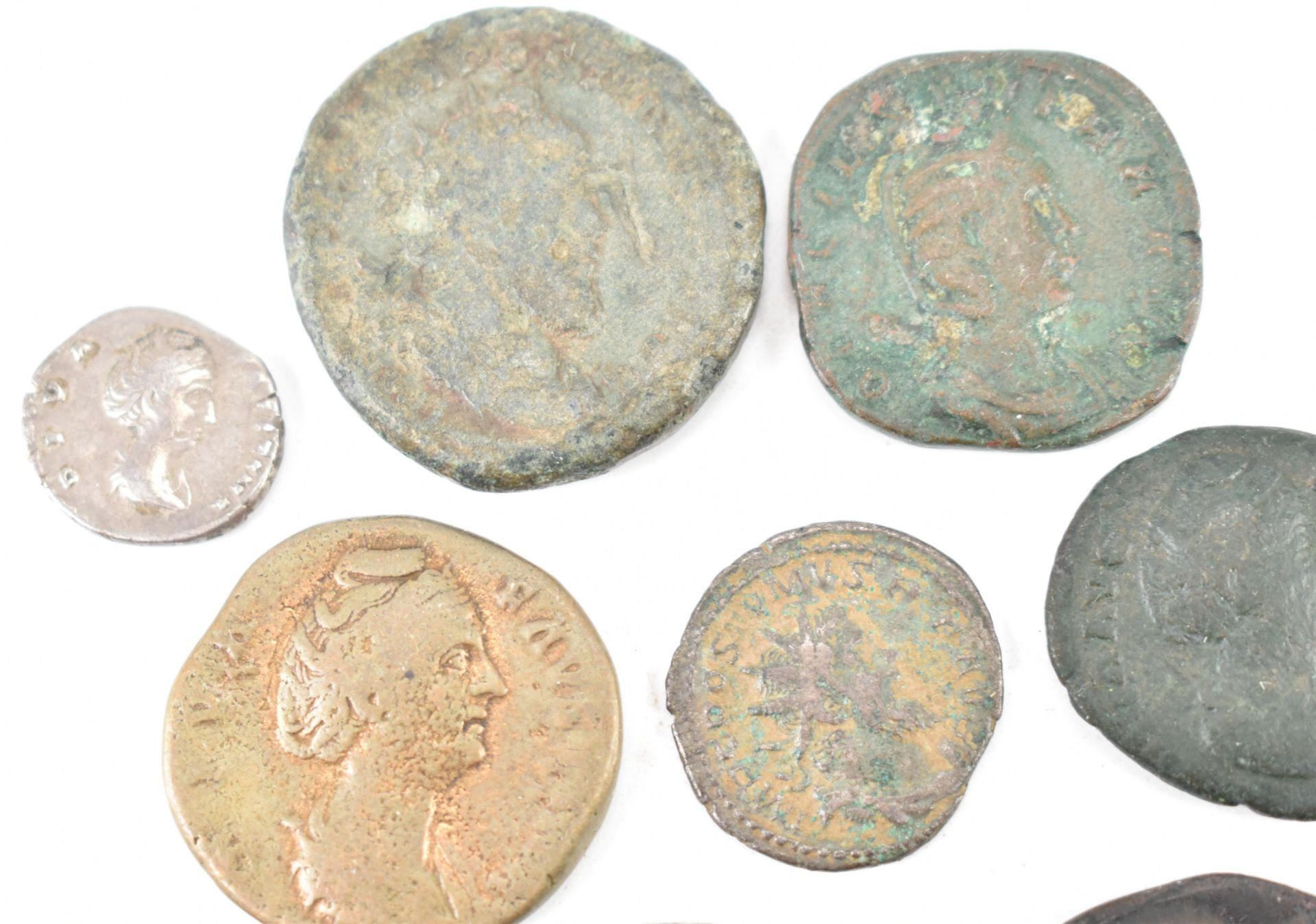 COLLECTION OF TEN ANCIENT ROMAN IMPERIAL COINS - Image 2 of 4