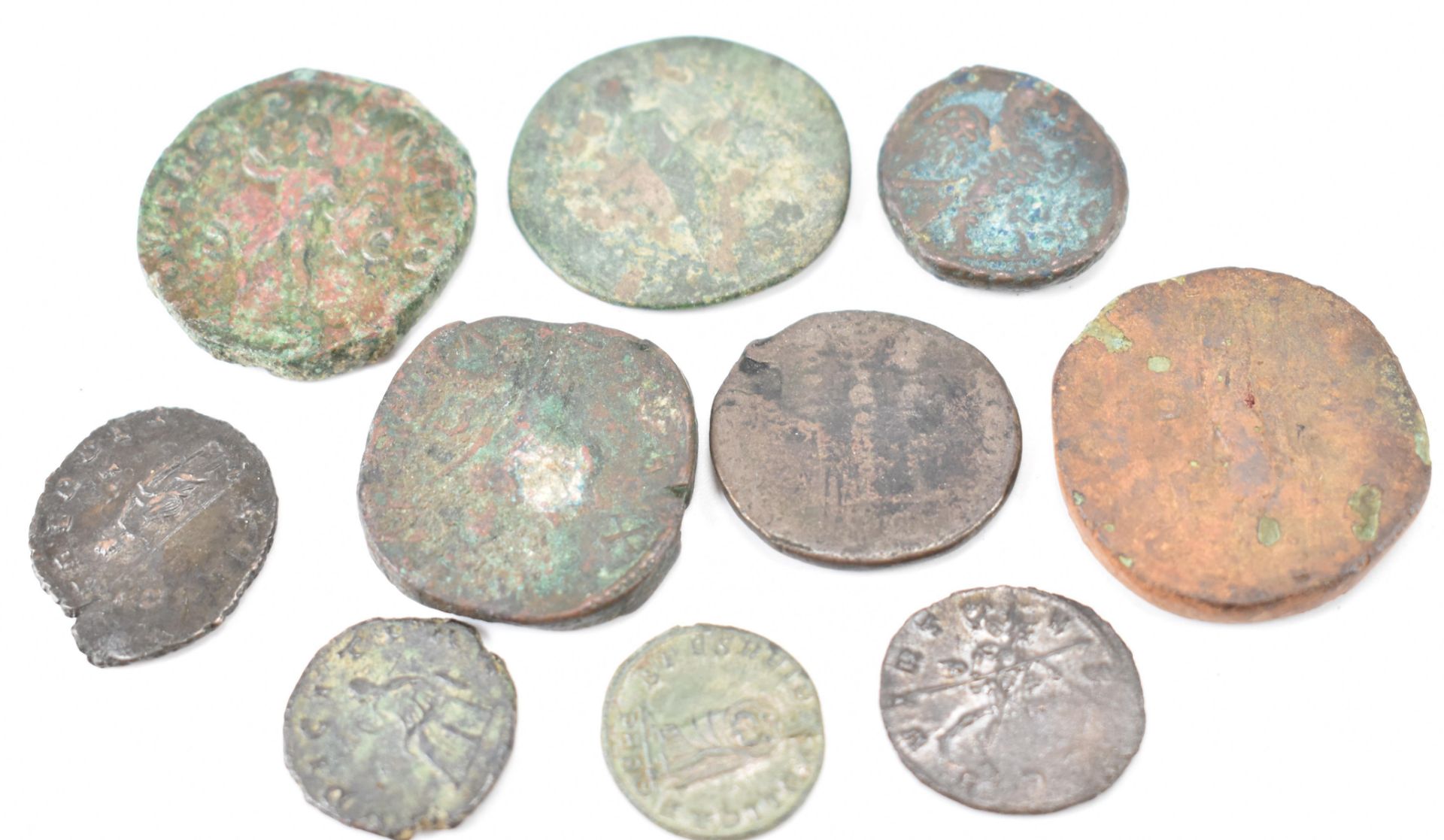 COLLECTION OF TEN ANCIENT ROMAN COINS - Image 4 of 4