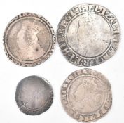 COLLECTION OF FOUR ELIZABETHAN COINS