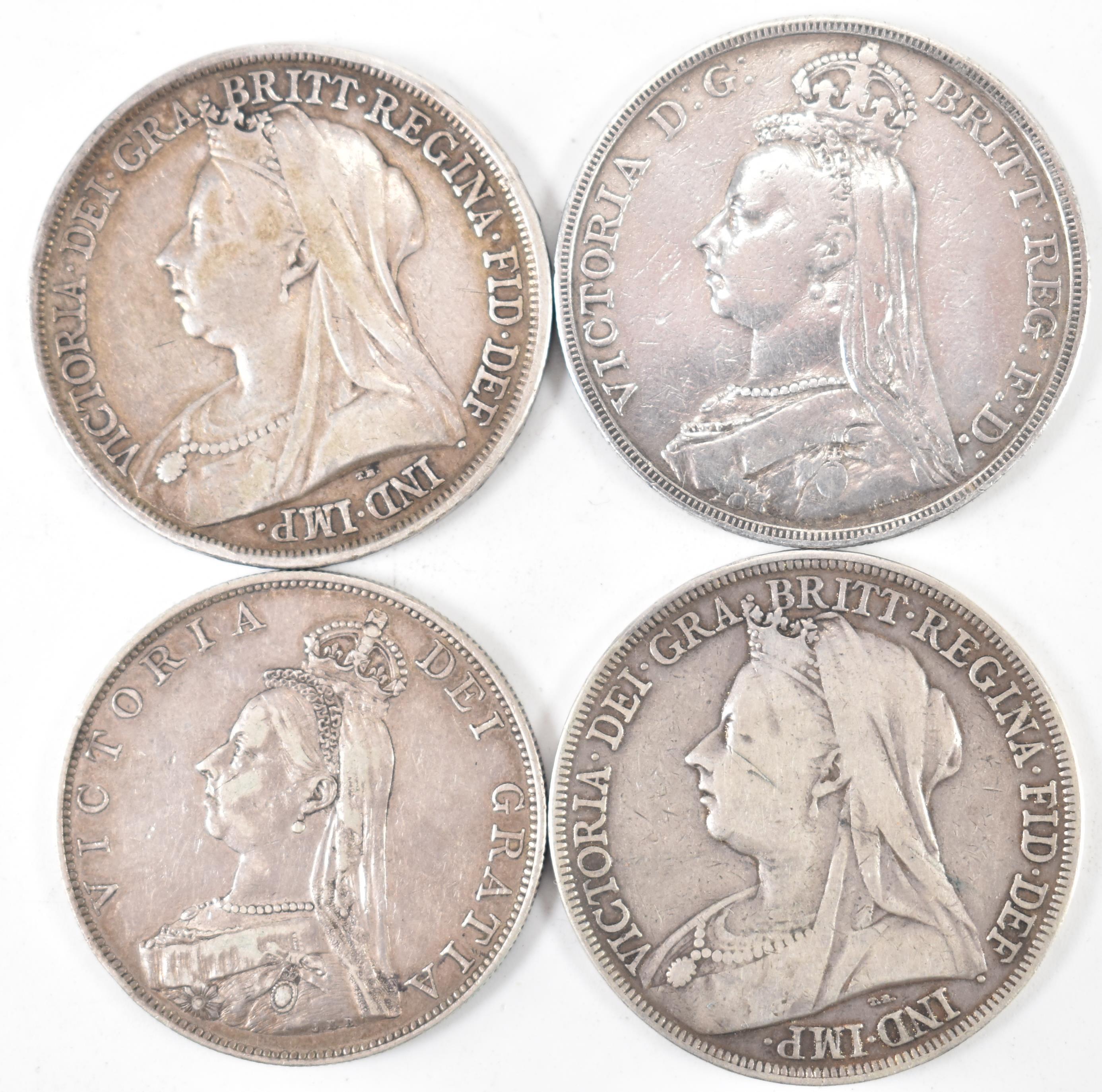 COLLECTION OF FOUR VICTORIAN SILVER COINS