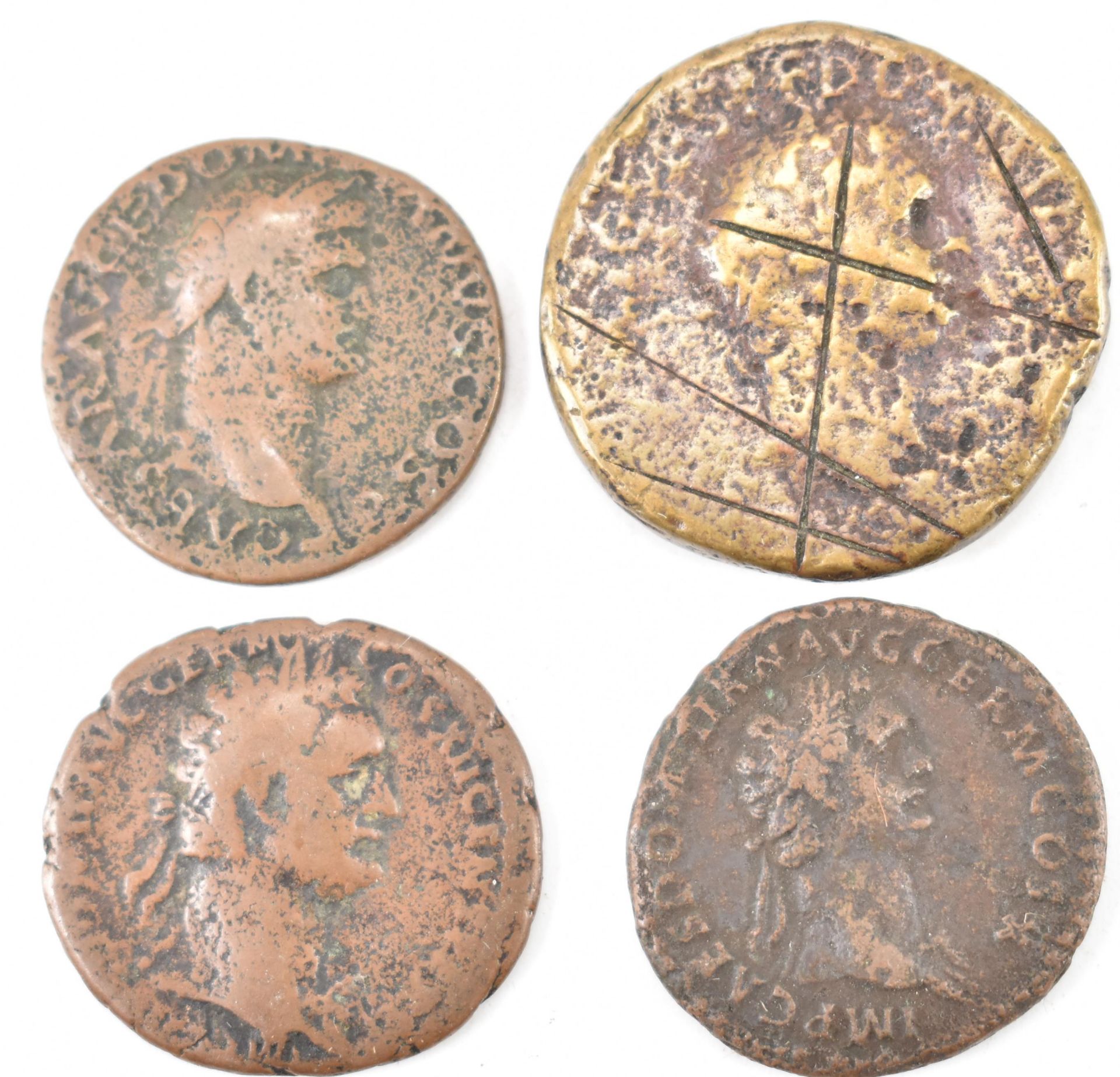 FOUR ROMAN IMPERIAL COINS FROM THE REIGN OF DOMITIAN