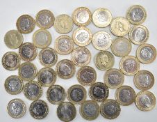 COLLECTION OF 38 UK £2 UK COINS