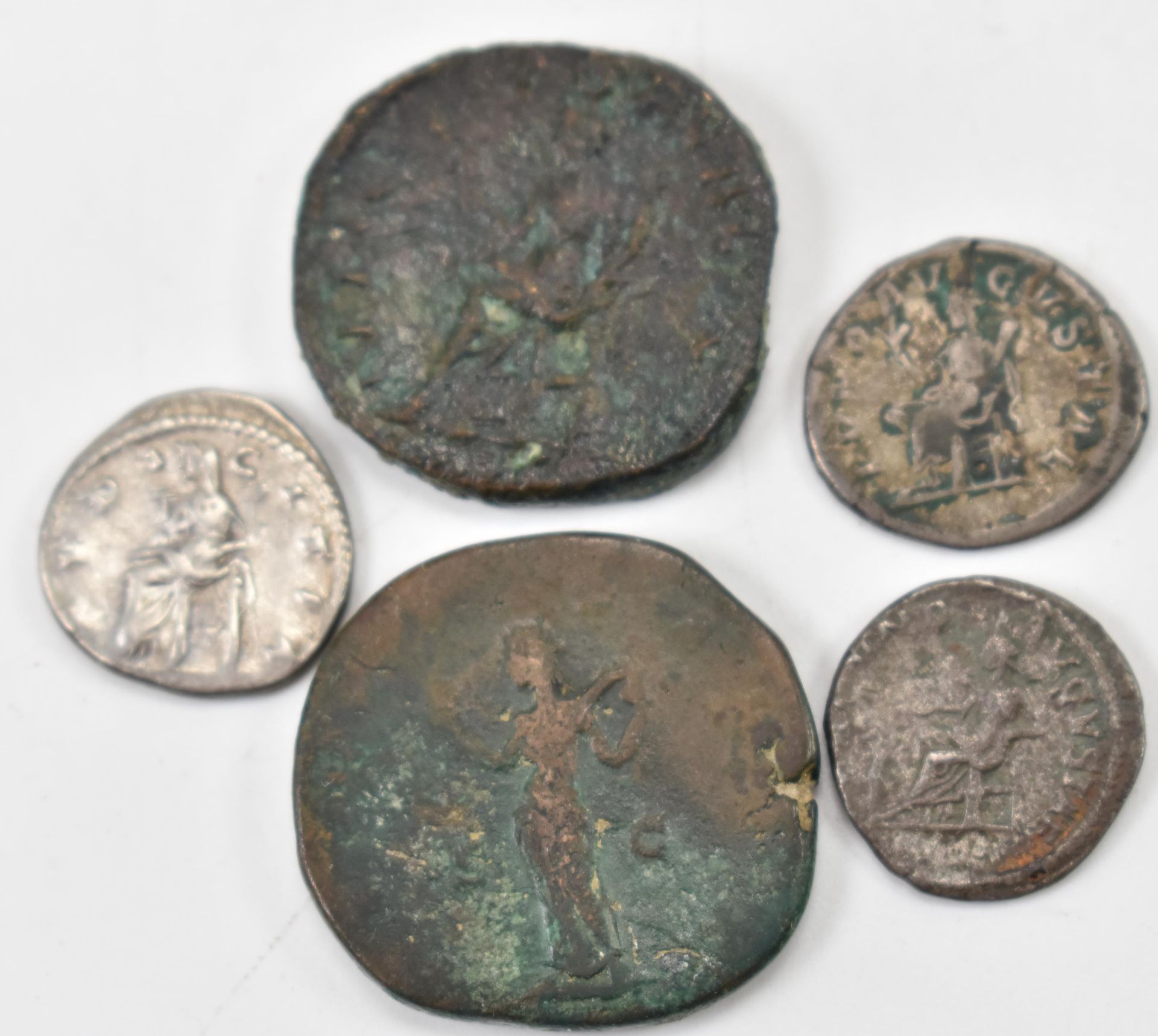 COLLECTION OF FIVE ROMAN IMPERIAL COINS - Image 2 of 2