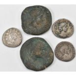 COLLECTION OF FIVE ROMAN IMPERIAL COINS