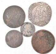 COLLECTION OF 17TH CENTURY UK CURRENCY