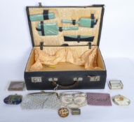 COLLECTION OF LADIES CURIOS - PURSES - COMPACTS