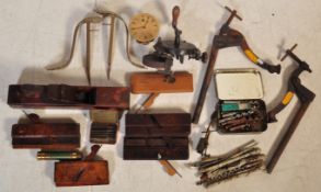 COLLECTION OF VINTAGE WOOD WORKING PLANES TOOLS