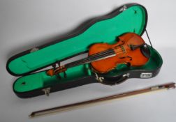 VINTAGE CHINESE LEFT HANDED 'BLESSINGS' VIOLIN