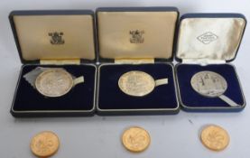 COLLECTION OF THREE HALLMARKED SILVER MEDALS OF PRINCE CHARLES