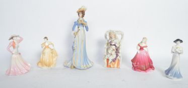 COLLECTION OF COALPORT AND OTHER FIGURINES