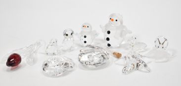 GROUP OF SWAROVSKI CRYSTAL FIGURINES