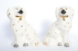 PAIR OF VINTAGE BESWICK SPANIEL PORCELAIN FLAT BACK FIGURES