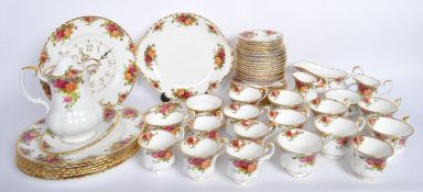 LARGE COLLECTION OF ROYAL ALBERT COUNTRY ROSES BONE CHINA
