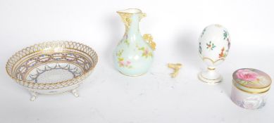 ASSORTMENT OF 19TH CENTURY & LATER CHINA - DRESDEN - WORCESTER