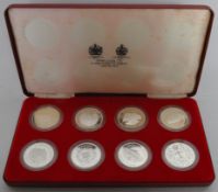 SILVER PROOF QUEENS JUBILEE 1977 TWENTY FIVE PENCE COIN SET