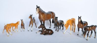 COLLECTION OF VINTAGE BESWICK PORCELAIN HORSES