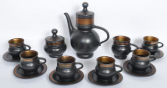 VINTAGE 20TH CENTURY PURBECK POTTERY COFFEE SET