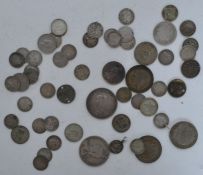 COLLECTION OF PRE 1947 UK SILVER CURRENCY