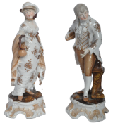 TWO EARLY 20TH CENTURY PORCELAIN FIGURINES