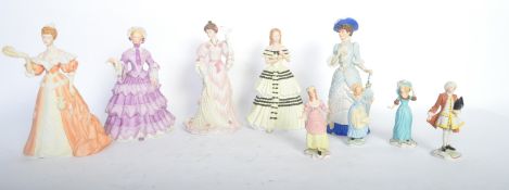 COLLECTION OF WEDGWOOD FIGURINES - SPINK & VAUXHALL GARDENS