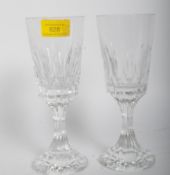 PAIR OF BACCARAT D'ASSAS CRYSTAL DRINKING GLASSES