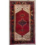 20TH CENTURY PERSIAN ISLAMIC HAMADAN FLOOR FUNNER RUG