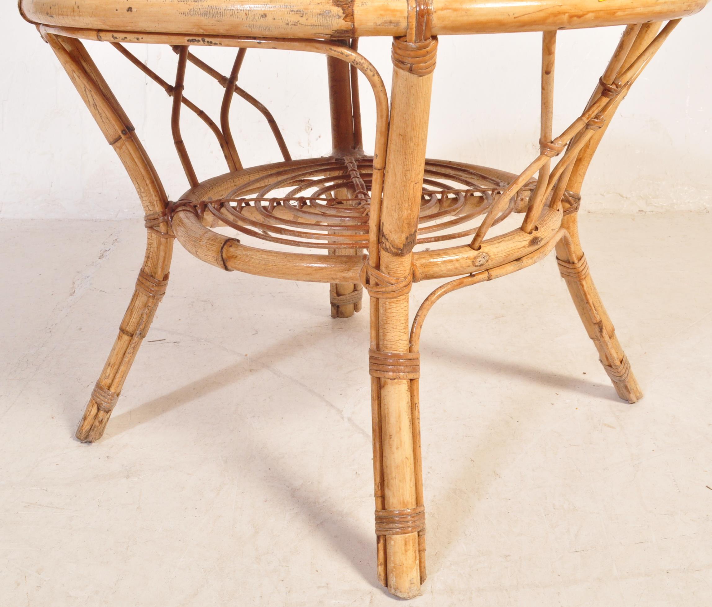 VINTAGE MID CENTURY BAMBOO TABLE & CHAIR - Image 4 of 8