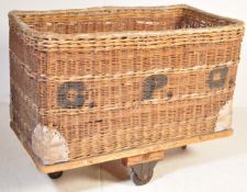 EARLY 20TH CENTURY EDWARDIAN GENERAL POST OFFICE BASKET