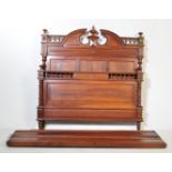 19TH CENTURY FRENCH WALNUT DOUBLE BED / BEDSTEAD