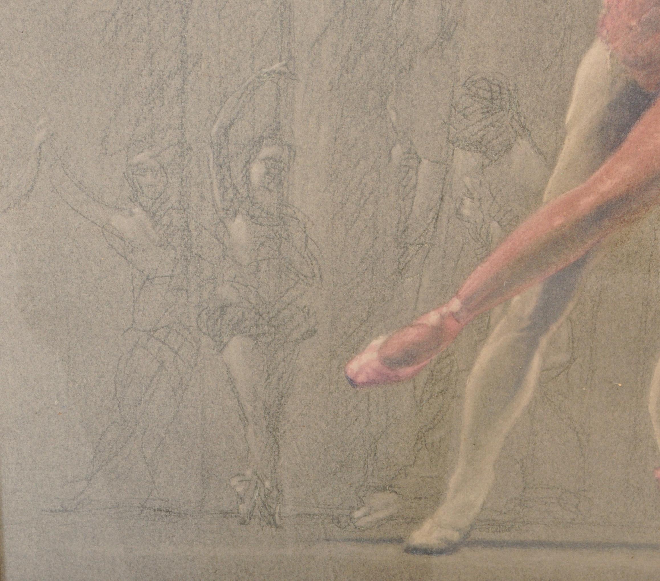 AFTER VON MUNCHHAUSEN - BALLET DANCERS - PASTEL PRINT - Image 4 of 6