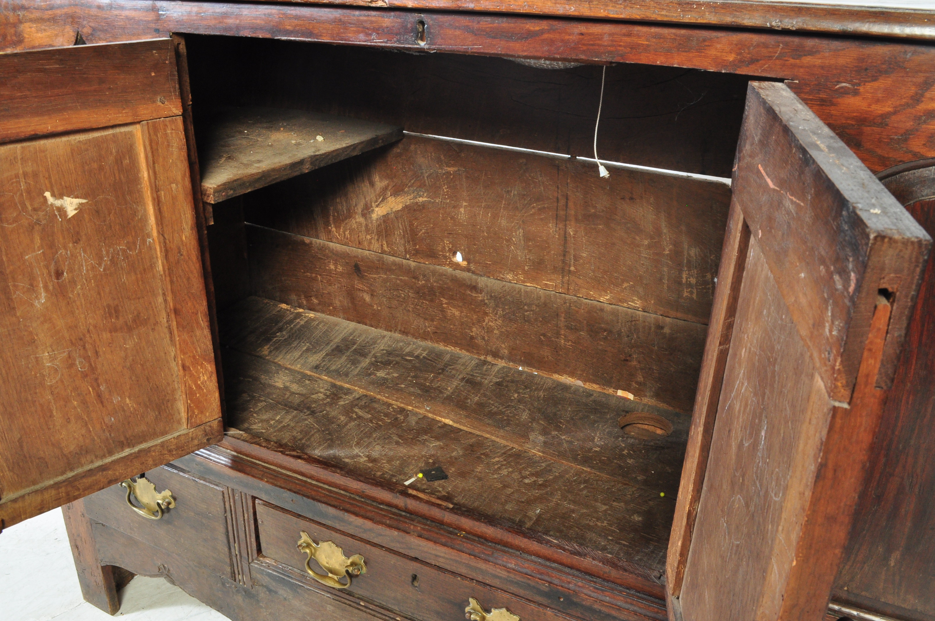 17TH CENTURY COUNTRY OAK MULE CHEST COFFER CHEST - Image 7 of 12