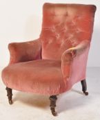 19TH CENTURY VICTORIAN HOWARD AND SONS STYLE ARMCHAIR