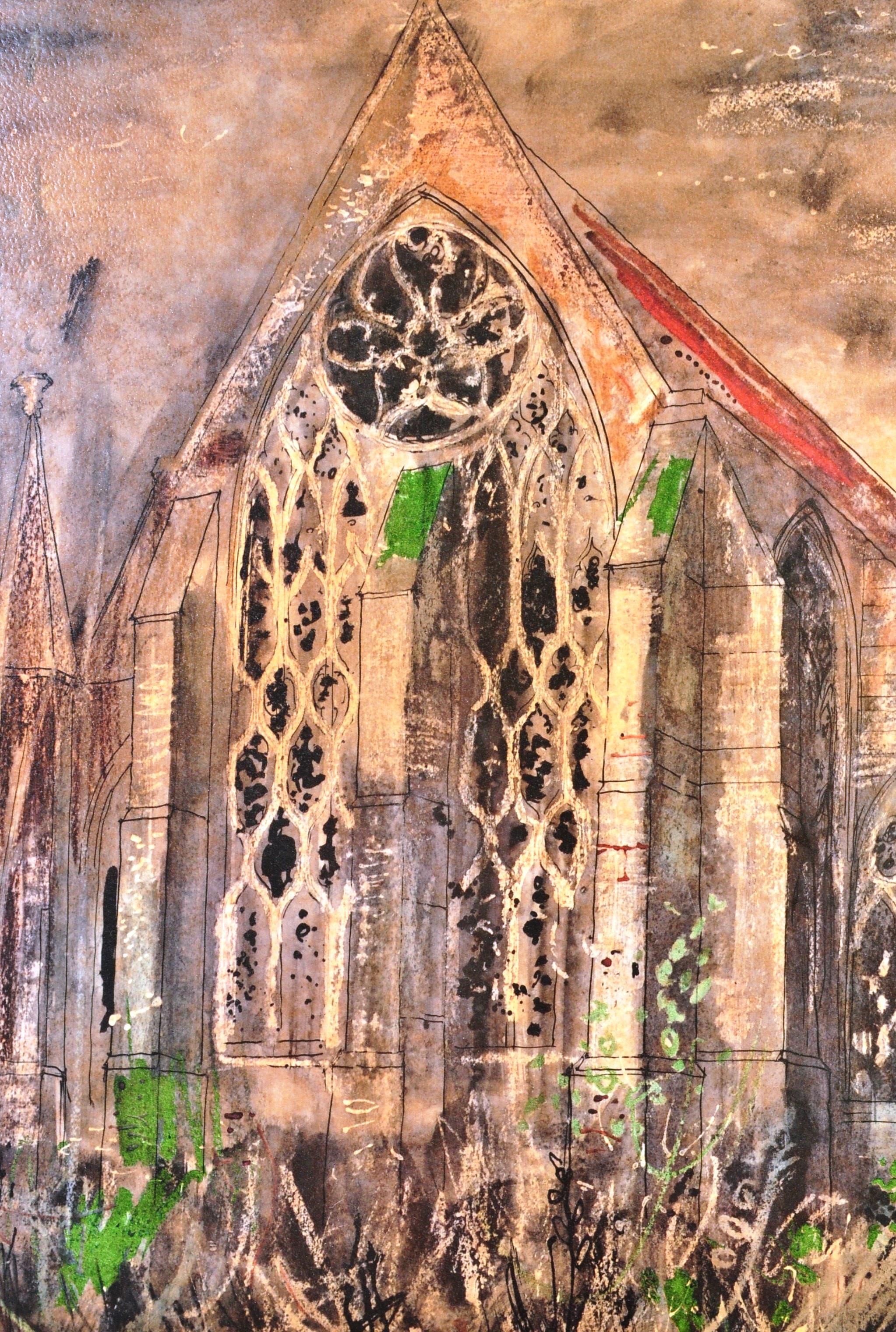 AFTER JOHN PIPER - 20TH CENTURY PRINT OF DORCHESTER ABBEY - Image 4 of 7